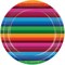 The Costume Center Pack of 8 Pink and Blue Fiesta Party Banquet Dinner Plates 9"